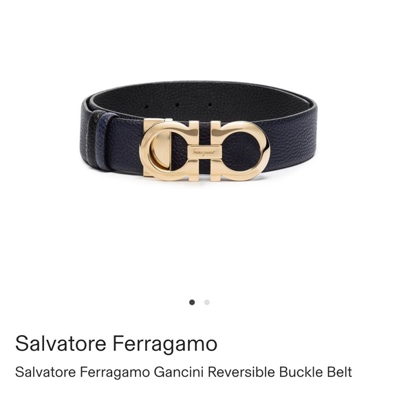 Salvatore Ferregamo Gancini reversible belt-size 80 - Picture 1 of 7